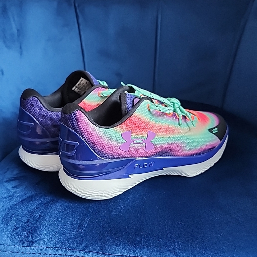 Sz 8.5 Under Armour Curry 1 Low FloTro Northern Lights SC Shoes 3025633-001 Mens - Picture 3 of 7